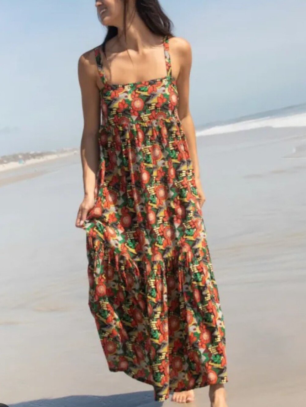 NATURAL LIFE Amelia Floral Tiered Maxi Dress